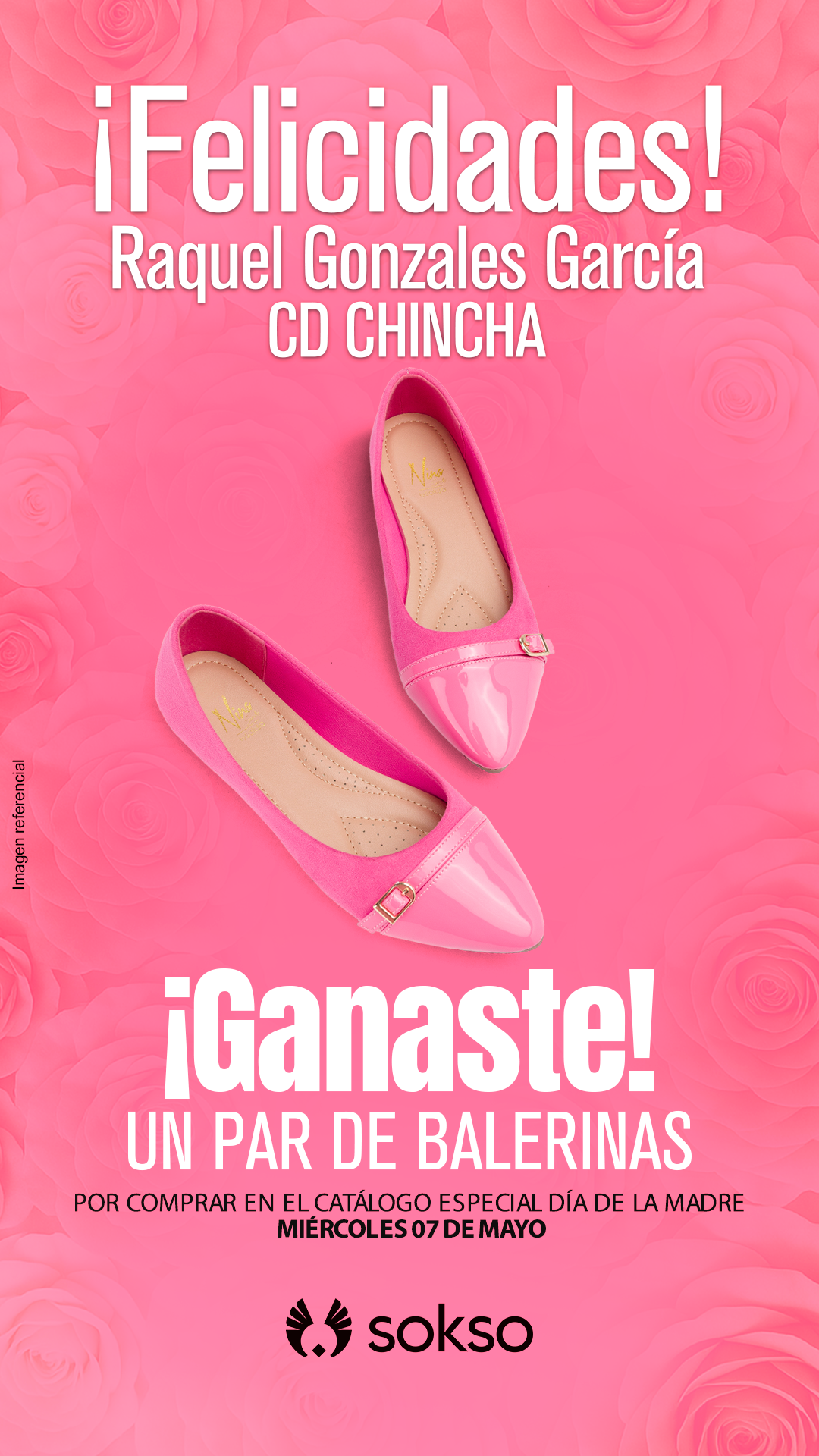 Pop-Up Ganador sorteo